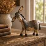 🔥 Rustic Donkey Figurine for Farmhouse Decor