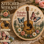 🌼 Beginner-Friendly Dolly Southern Country Needlework DIY Kit | Complete Kit with Pre-Printed Fabric, Wooden Hoop, Floss, Needles & Step-by-Step Guide Included 💕