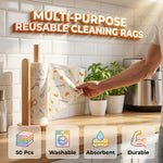 50Pcs Per Roll Reusable Cleaning Lazy Rags✨（Colors and patterns are selected at random.）