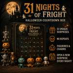 Nights of Fright Halloween Countdown Box | Unique Mini Figurines, Hanging Charms & Spooky Collectibles